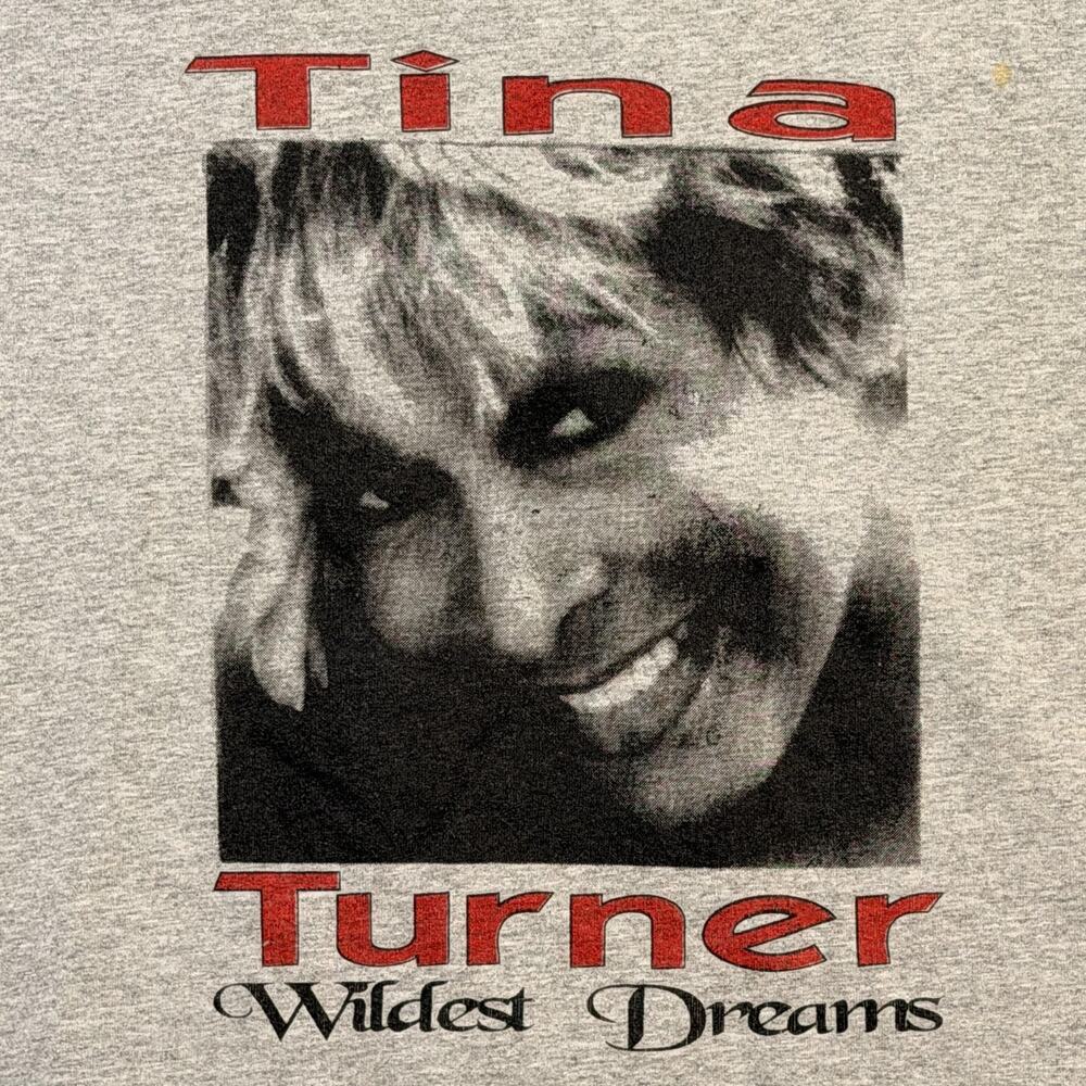 Vintage Tina Turner Wildest Dreams Shirt Mens XL Gray 1997 Tour Concert 90s - Picture 2 of 11
